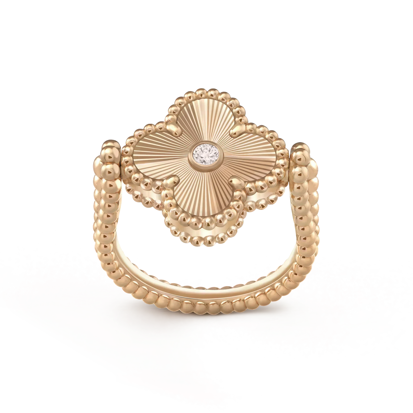 [Loran]LUCKY CLOVER GOLD REVERSIBLE RING
