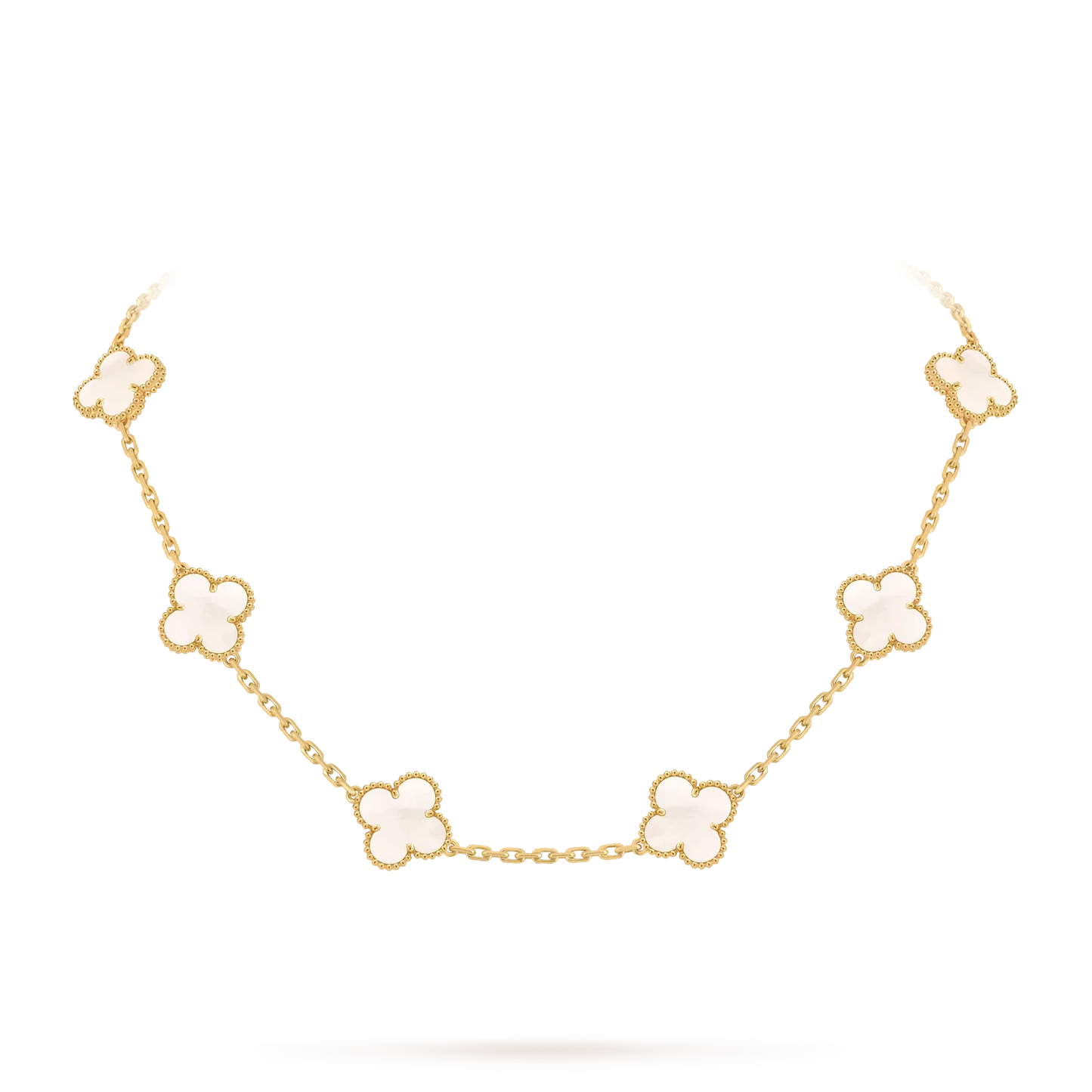 [Loran]CLASSIC LUCKY 10-MOTIF CLOVER NECKLACE GOLD COLLECTION