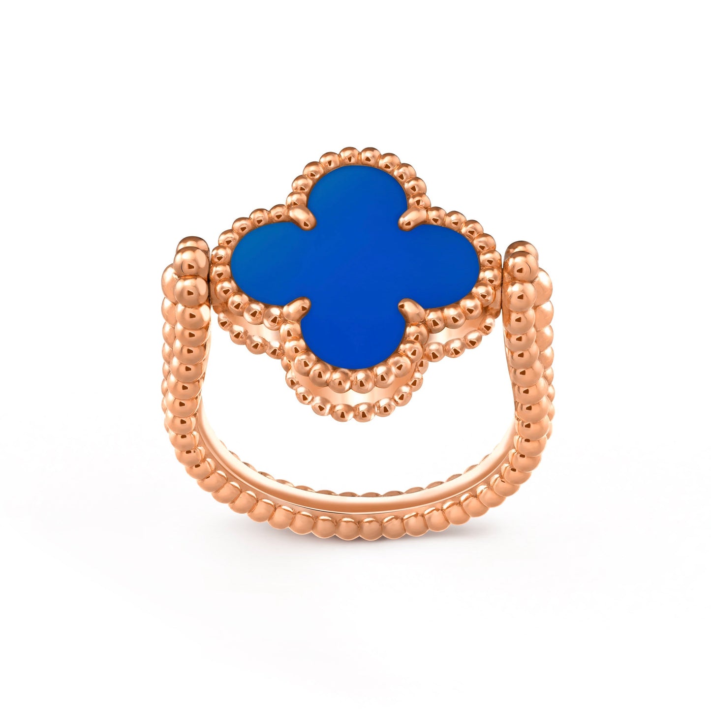 [Loran]LUCKY CLOVER ROSE GOLD REVERSIBLE RING