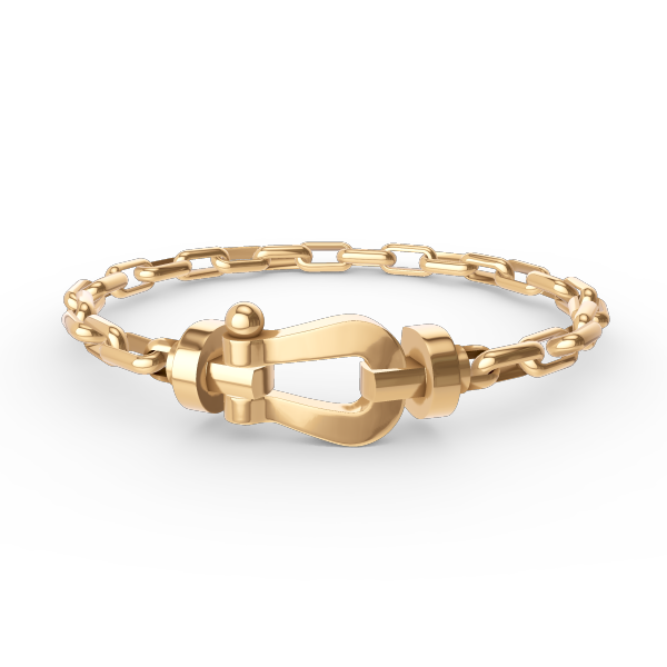 [Loran]FORCE LARGE HORSESHOE CLASP METAL BRACELET