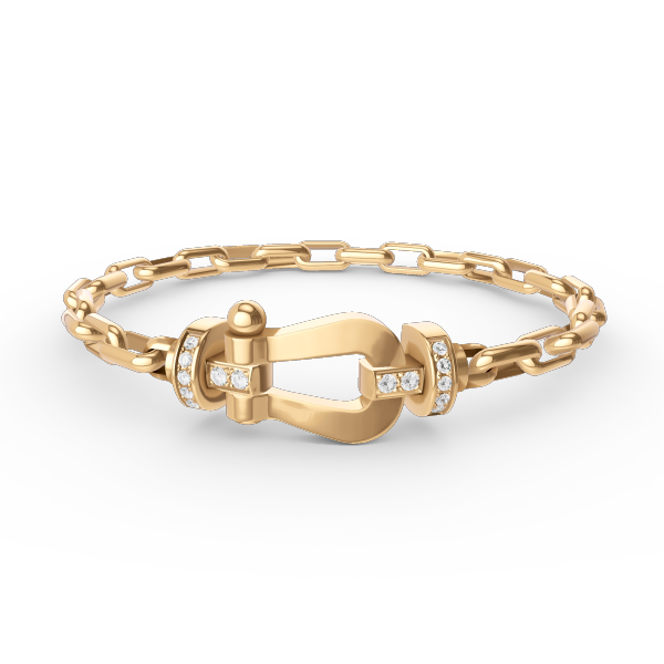 [Loran]FORCE LARGE HORSESHOE CLASP METAL BRACELET