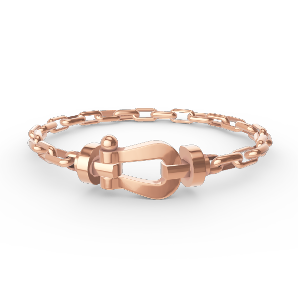 [Loran]FORCE LARGE HORSESHOE CLASP METAL BRACELET