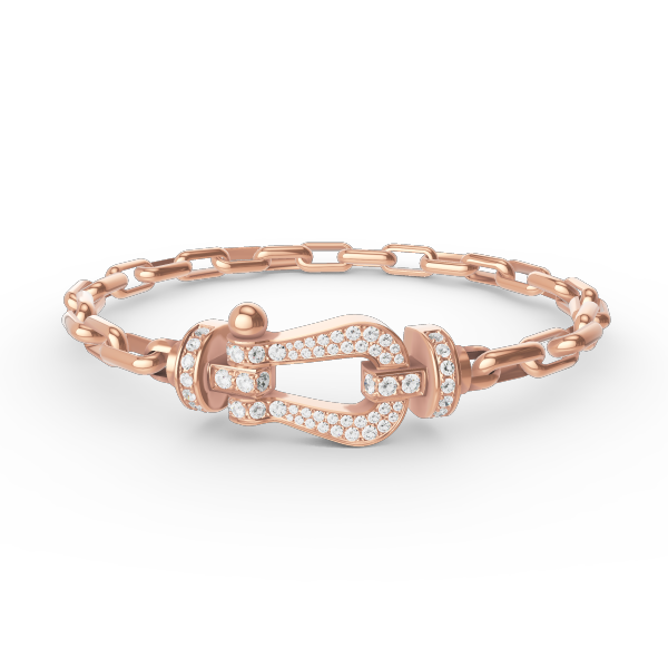 [Loran]FORCE LARGE HORSESHOE CLASP METAL BRACELET