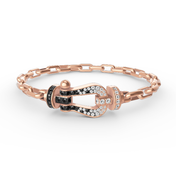 [Loran]FORCE LARGE HORSESHOE CLASP METAL BRACELET