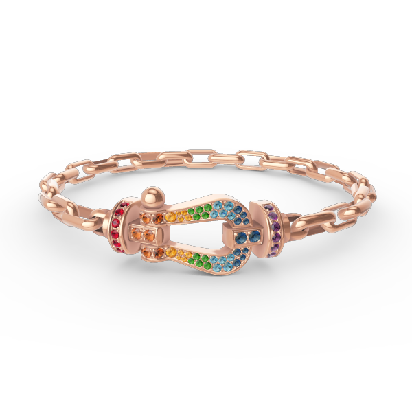 [Loran]FORCE LARGE HORSESHOE CLASP METAL BRACELET