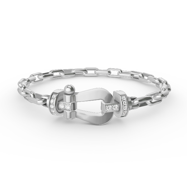 [Loran]FORCE LARGE HORSESHOE CLASP METAL BRACELET