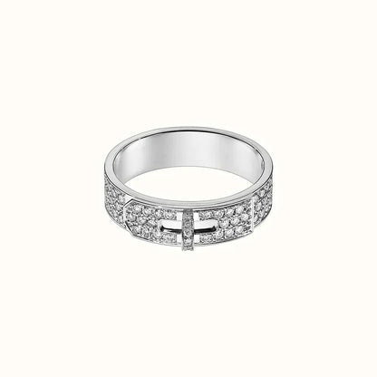 [Loran]KELLY SILVER DIAMOND RING
