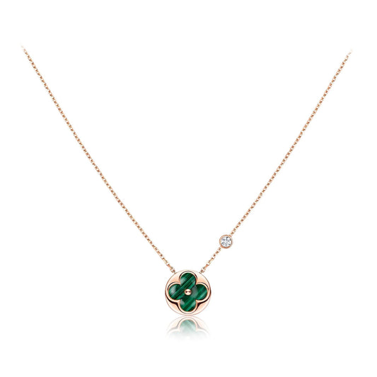 [Loran]SUN PEDANT ROSE GOLD 1 DIAMOND NECKLACE