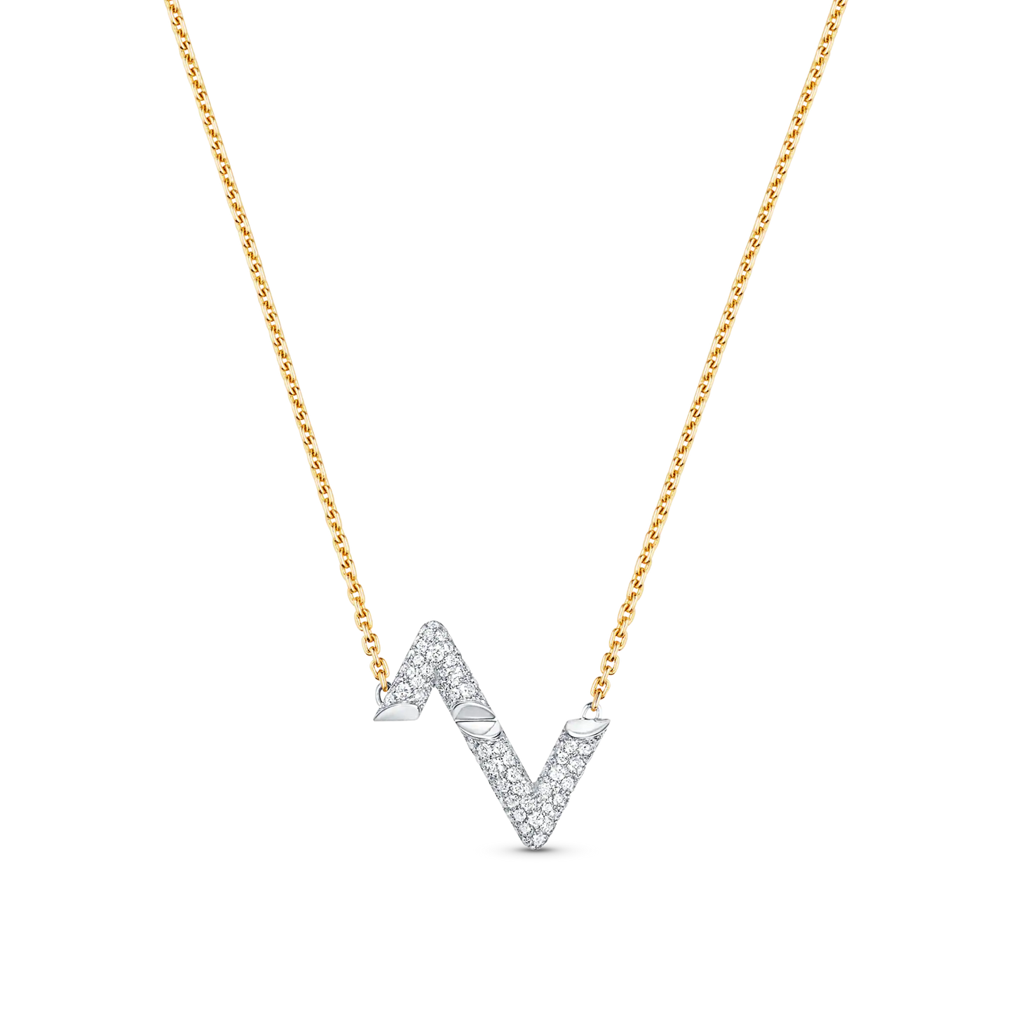 [Loran]VOLT SILVER DIAMOND PEDANT NECKLACE