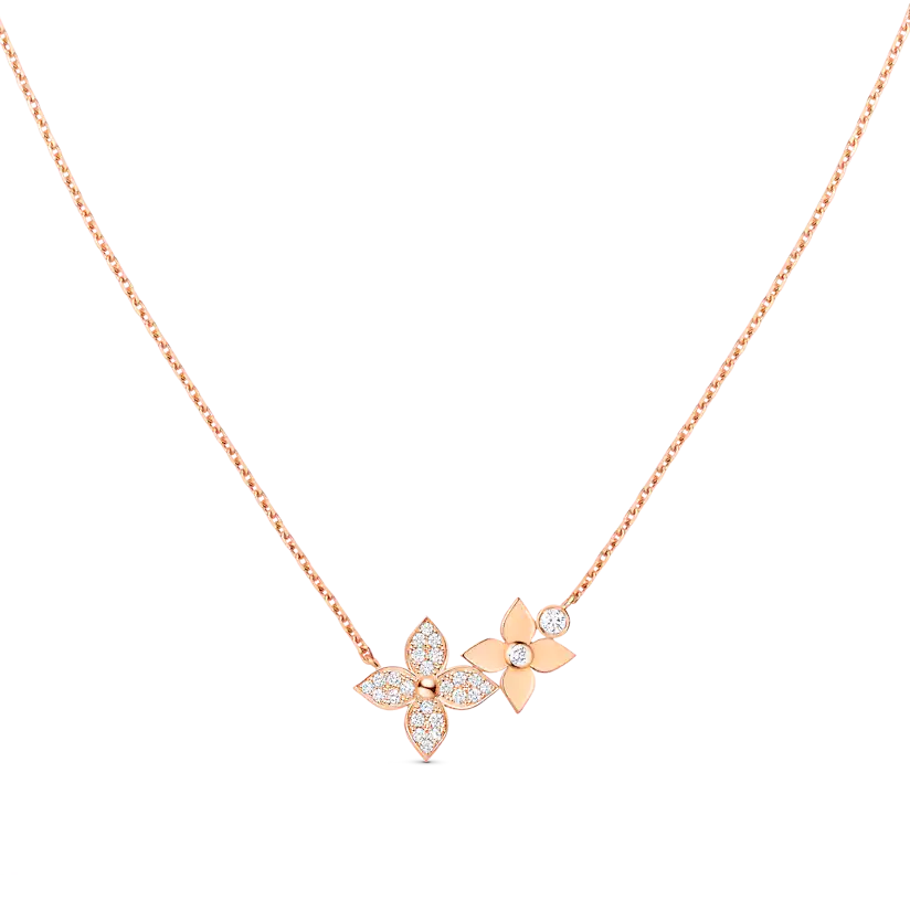 [Loran]STAR BLOSSOM NECKLACE ROSE GOLD DIAMONDS