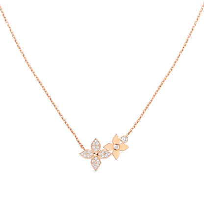 [Loran]STAR BLOSSOM NECKLACE ROSE GOLD DIAMONDS
