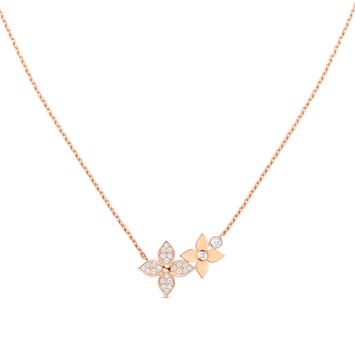 [Loran]STAR BLOSSOM NECKLACE ROSE GOLD DIAMONDS