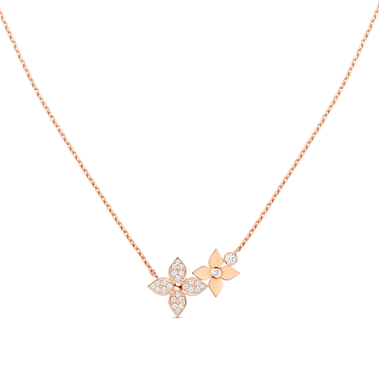 [Loran]STAR BLOSSOM NECKLACE ROSE GOLD DIAMONDS