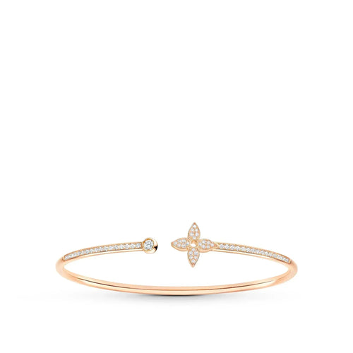[Loran]IDYLLE ROSE GOLD OPEN BRACELET DIAMOND PAVED