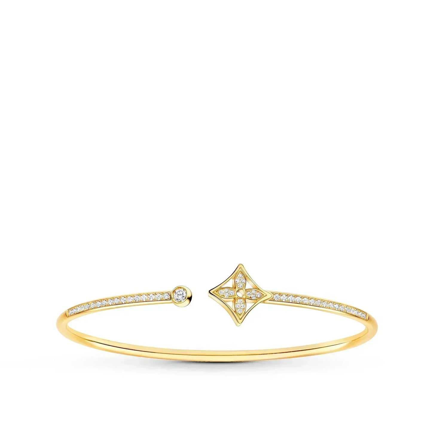 [Loran]IDYLLE GOLD OPEN BRACELET DIAMOND PAVED