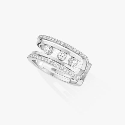 [Loran]OPEN MOVE 10-DIAMOND PAVÉ RING