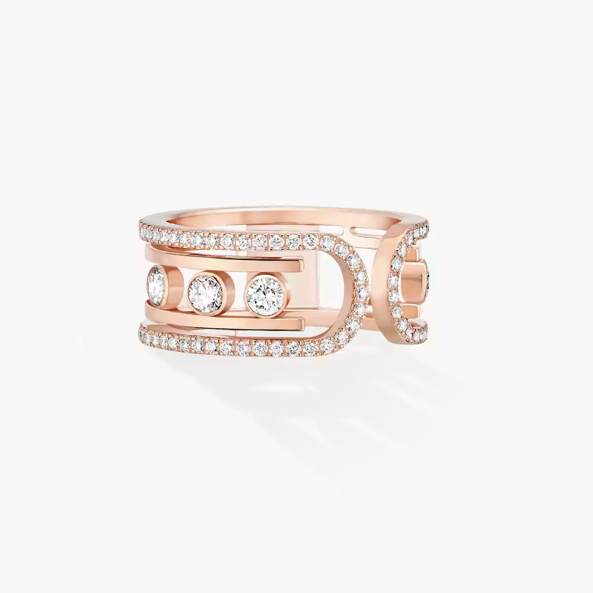 [Loran]OPEN MOVE 10-DIAMOND PAVÉ RING