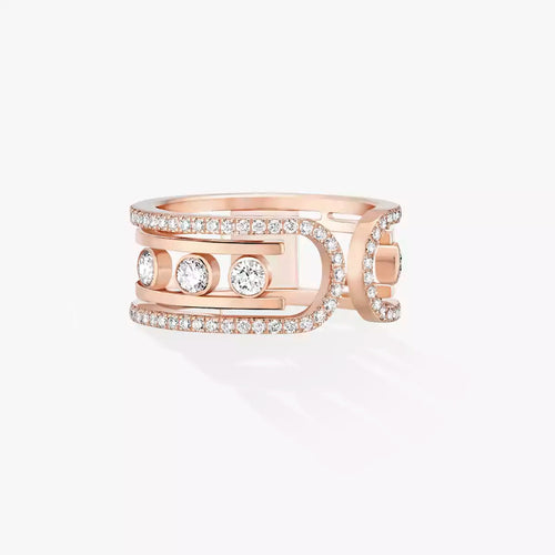 [Loran]OPEN MOVE 10-DIAMOND PAVÉ RING