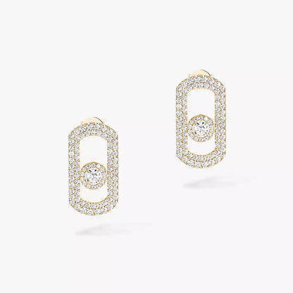 [Loran]SO MOVE PAVÉ DIAMOND EARRINGS