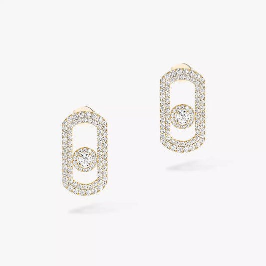 [Loran]SO MOVE PAVÉ DIAMOND EARRINGS