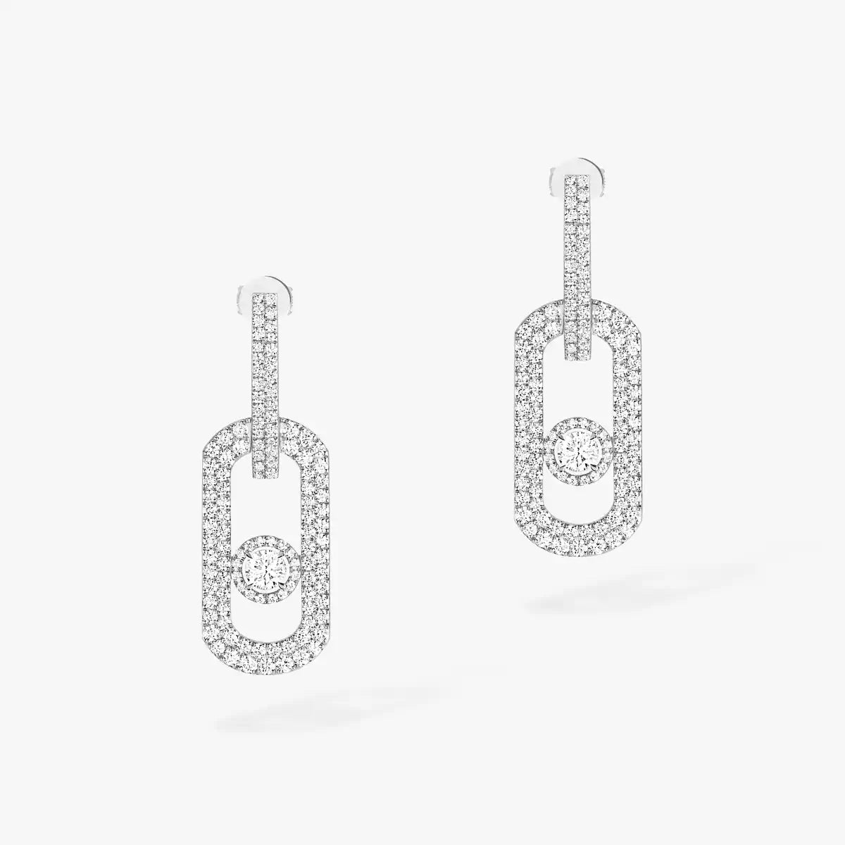 [Loran]SO MOVE XL FULL-PAVÉ DIAMOND PENDANT EARRINGS