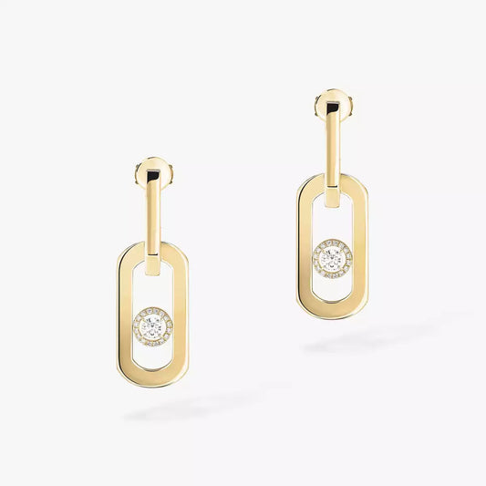[Loran]SO MOVE XL DIAMOND HOOP EARRINGS