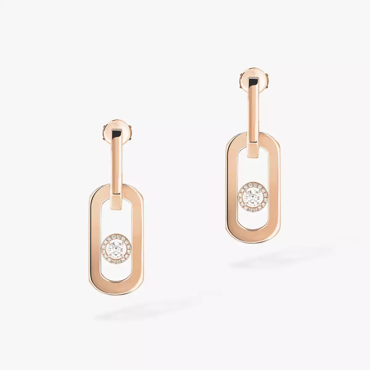 [Loran]SO MOVE XL DIAMOND PENDANT EARRINGS