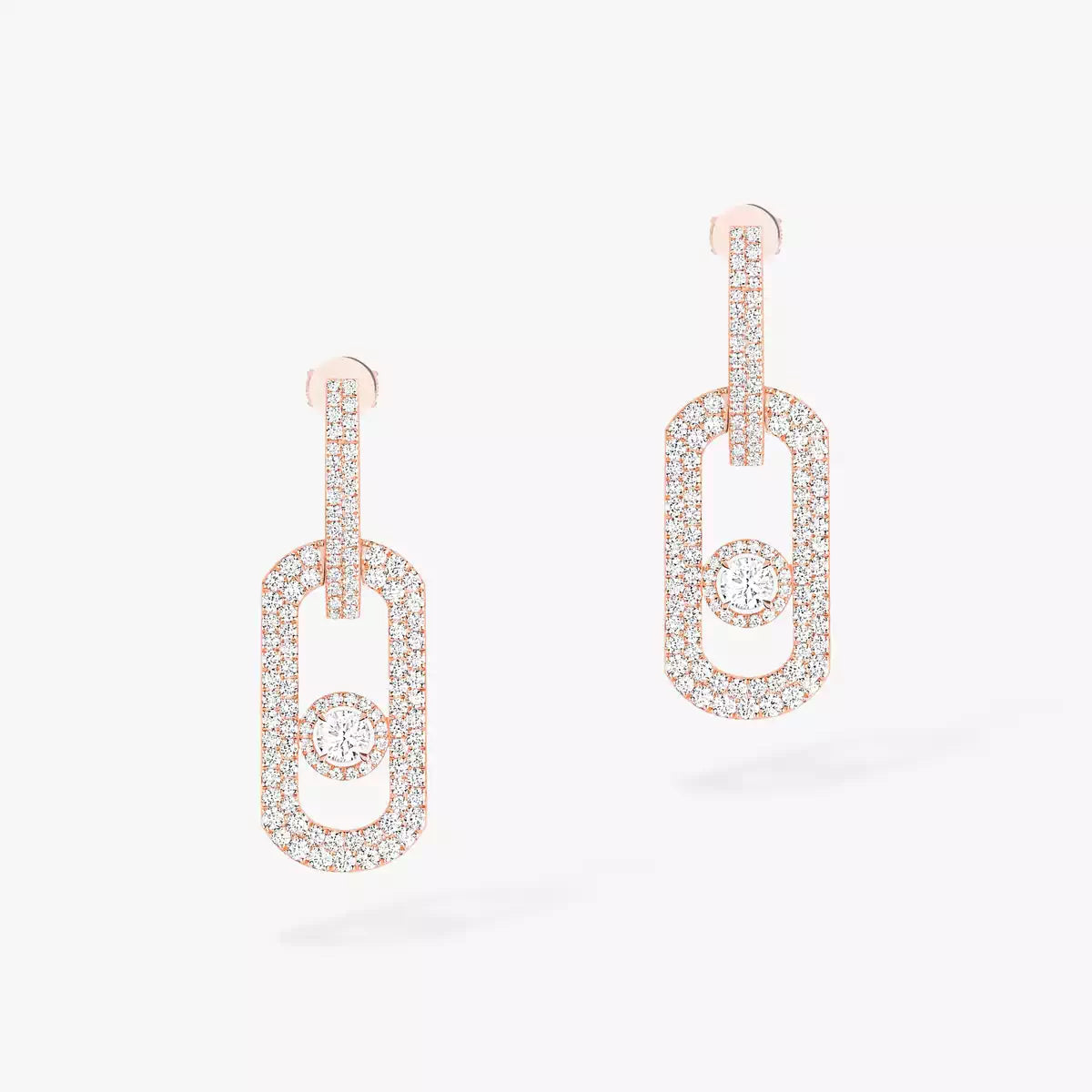 [Loran]SO MOVE XL FULL-PAVÉ DIAMOND PENDANT EARRINGS