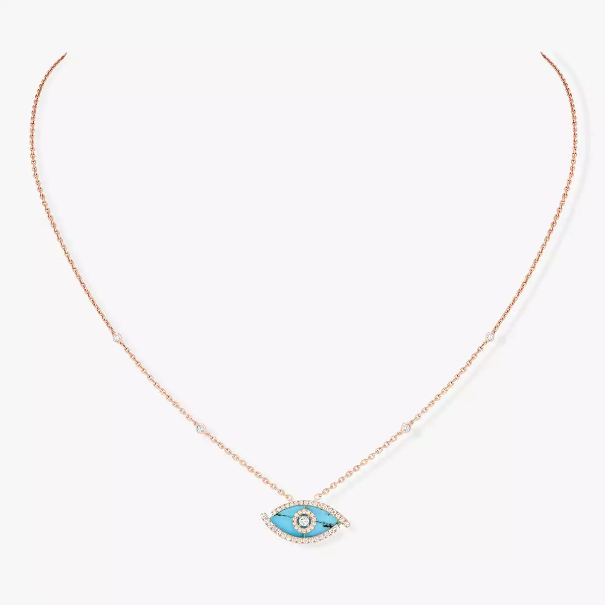 [Loran]LUCKY EYE DIAMOND NECKLACE