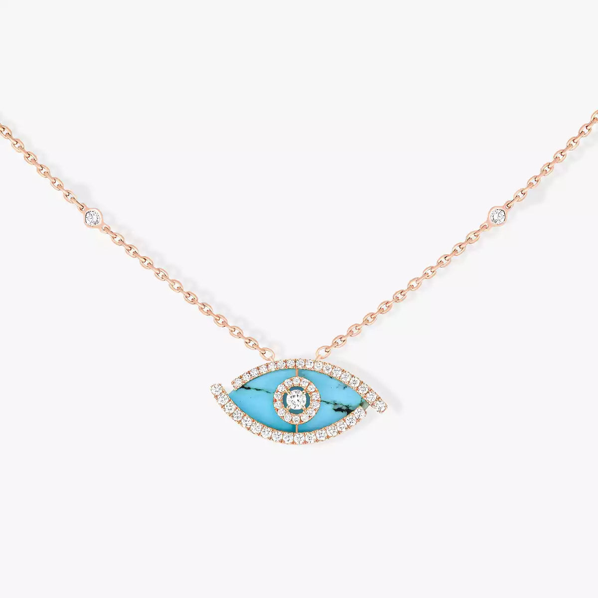 [Loran]LUCKY EYE DIAMOND NECKLACE