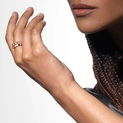 [Loran]MOVE NOA PAVÉ DIAMOND INTERLOCKING RING