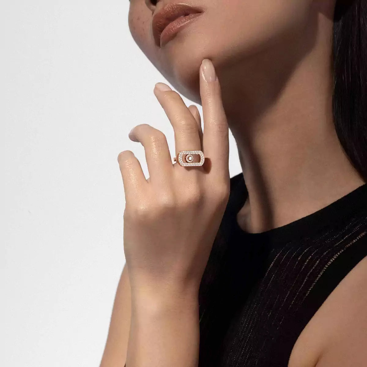 [Loran]SO MOVE FULL PAVÉ DIAMOND RING