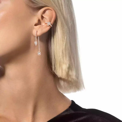 [Loran]MY TWIN DIAMOND DROP EARRINGS
