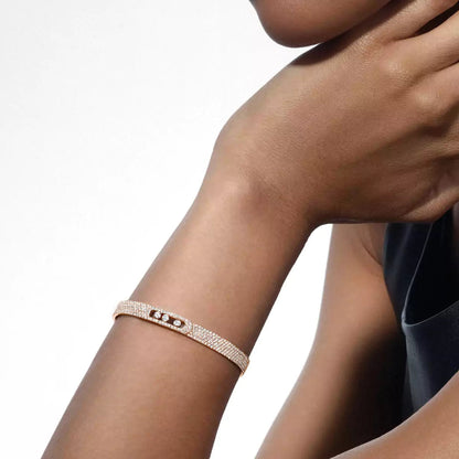 [Loran]MOVE NOA FULL-PAVÉ DIAMOND BANGLE BRACELET