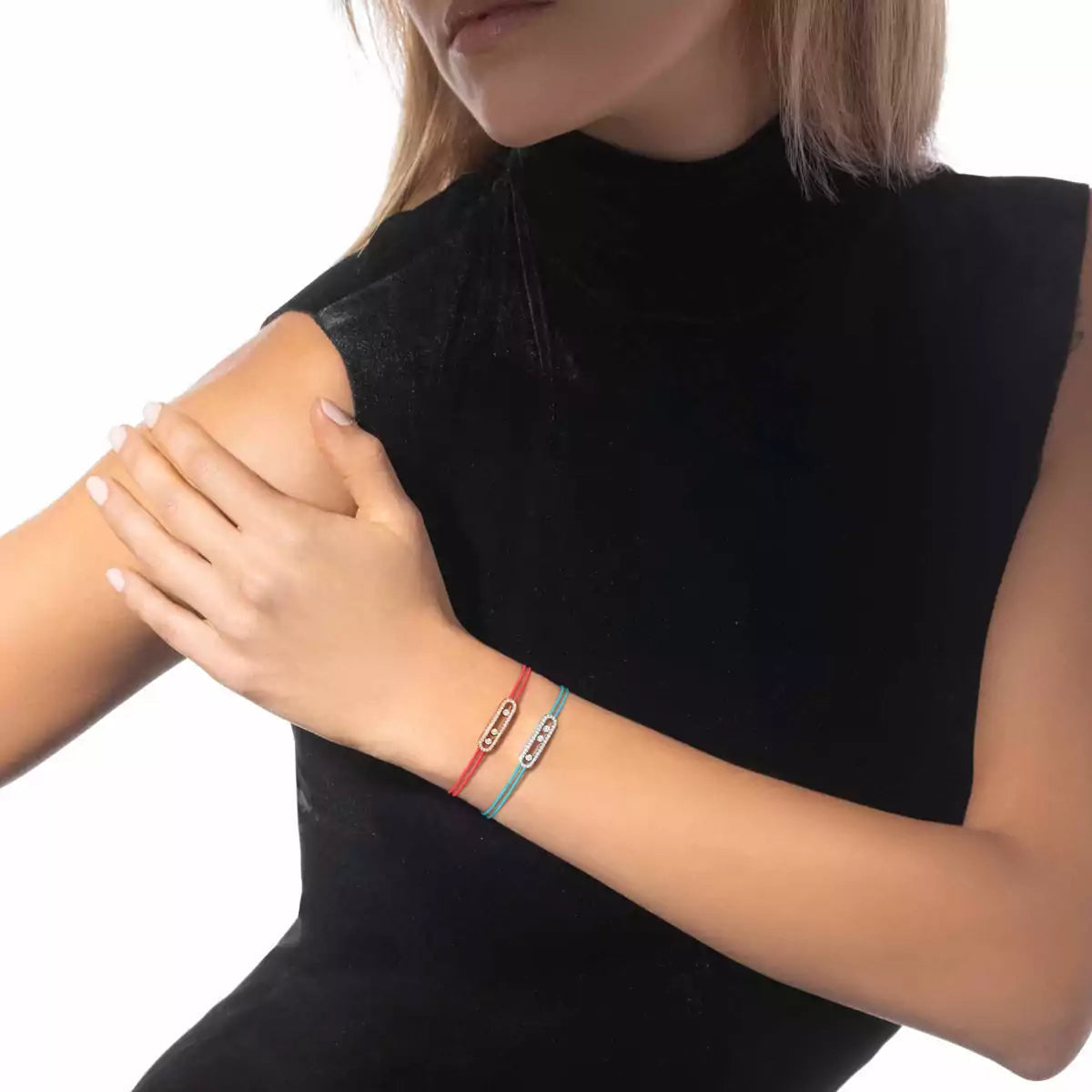 [Loran]CARE(S) PAVÉ CORD BRACELET
