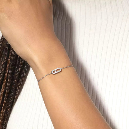 [Loran]MOVE UNO SINGLE DIAMOND BRACELET