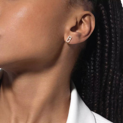 [Loran]MOVE UNO DIAMOND EARRINGS