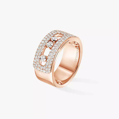 [Loran]MOVE NOA PAVÉ DIAMOND INTERLOCKING RING