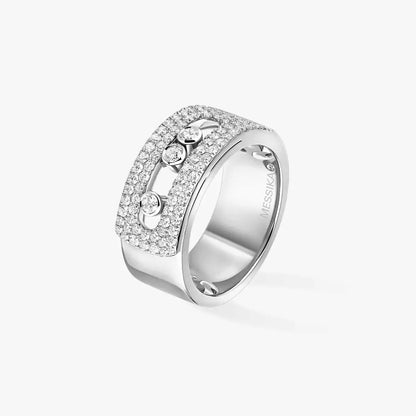 [Loran]MOVE NOA PAVÉ DIAMOND INTERLOCKING RING