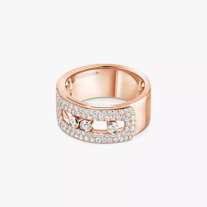 [Loran]MOVE NOA PAVÉ DIAMOND INTERLOCKING RING