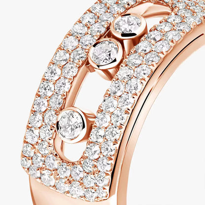 [Loran]MOVE NOA PAVÉ DIAMOND INTERLOCKING RING