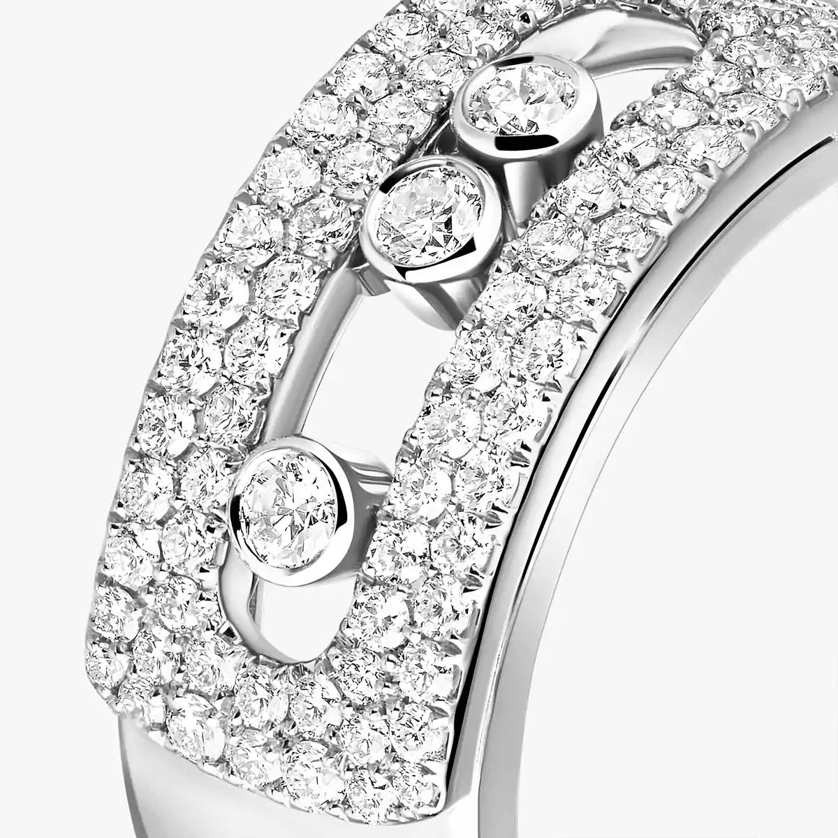 [Loran]MOVE NOA PAVÉ DIAMOND INTERLOCKING RING