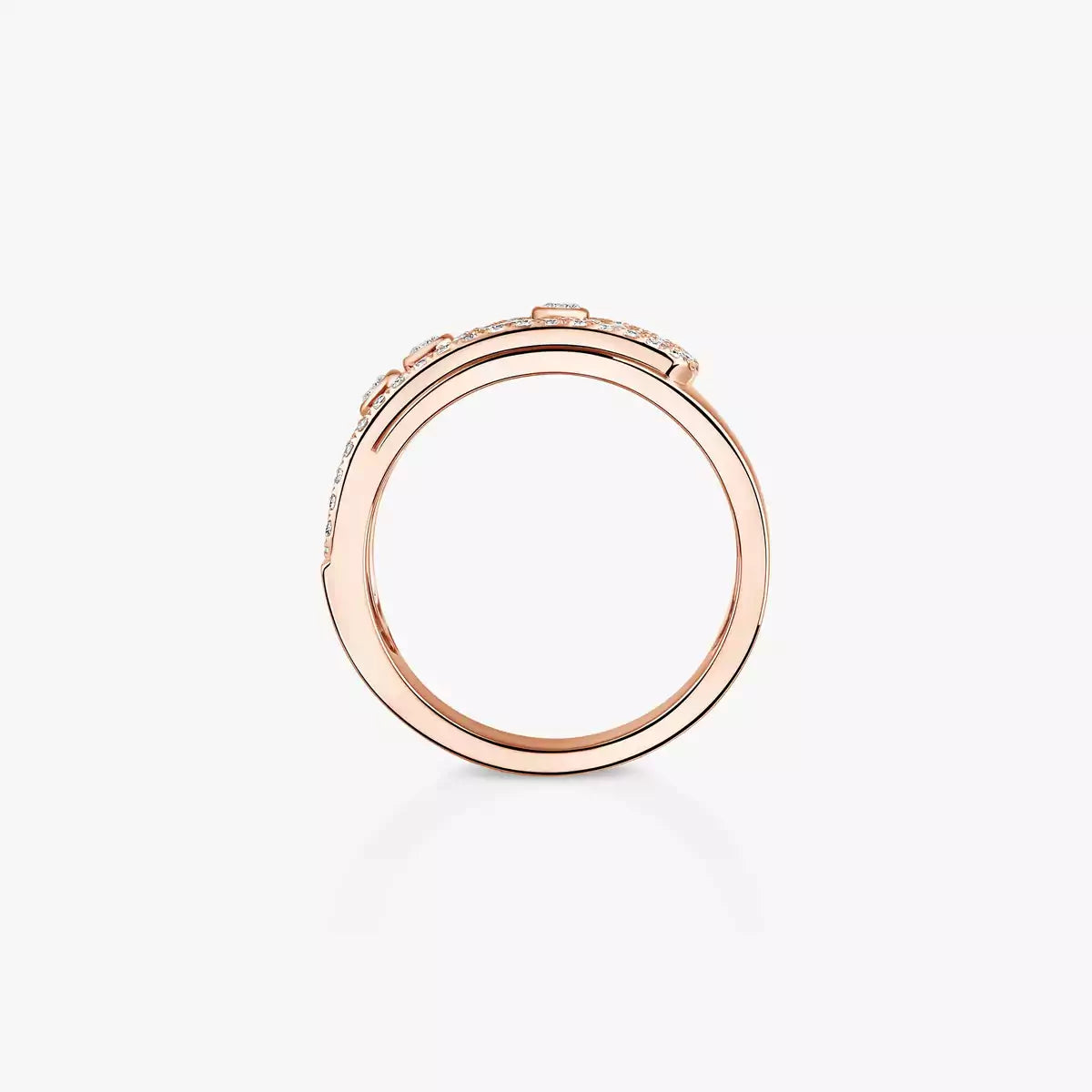 [Loran]MOVE NOA PAVÉ DIAMOND INTERLOCKING RING