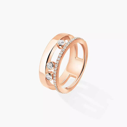 [Loran]MOVE NOA PAVÉ DIAMOND INTERLOCKING RING