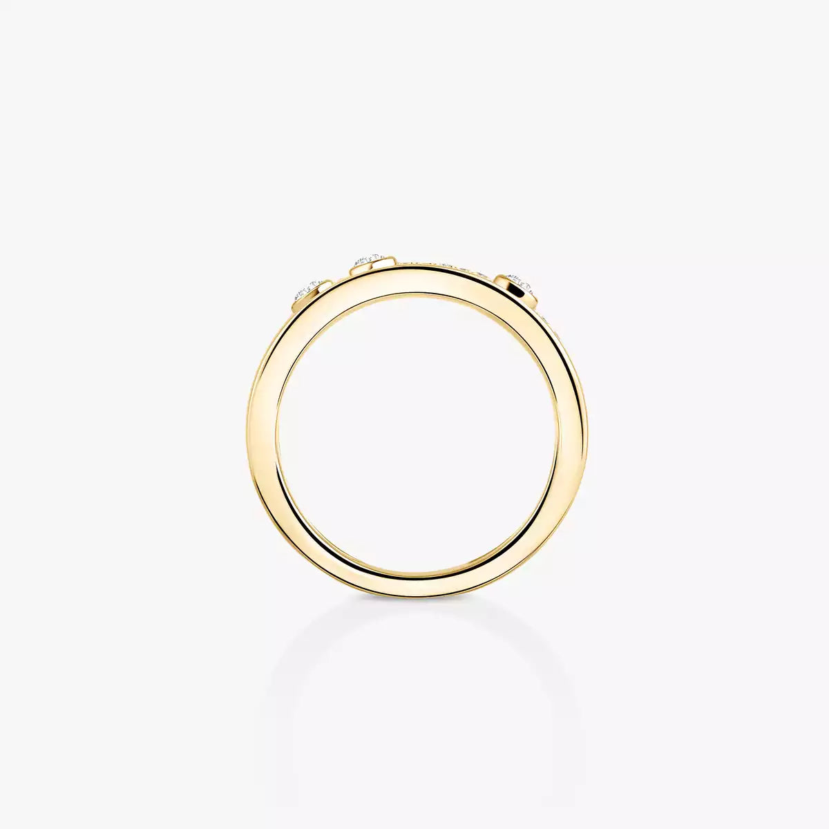 [Loran]MOVE NOA PAVÉ DIAMOND INTERLOCKING RING