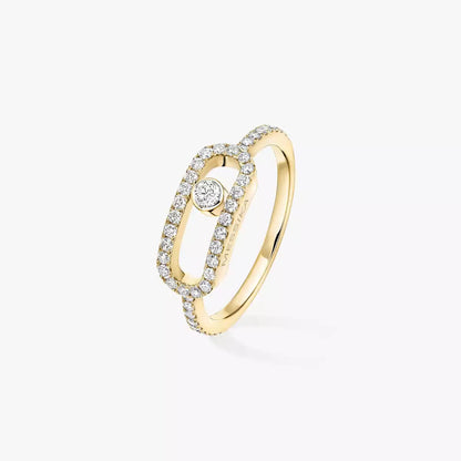 [Loran]MOVE UNO FULL PAVÉ DIAMOND RING