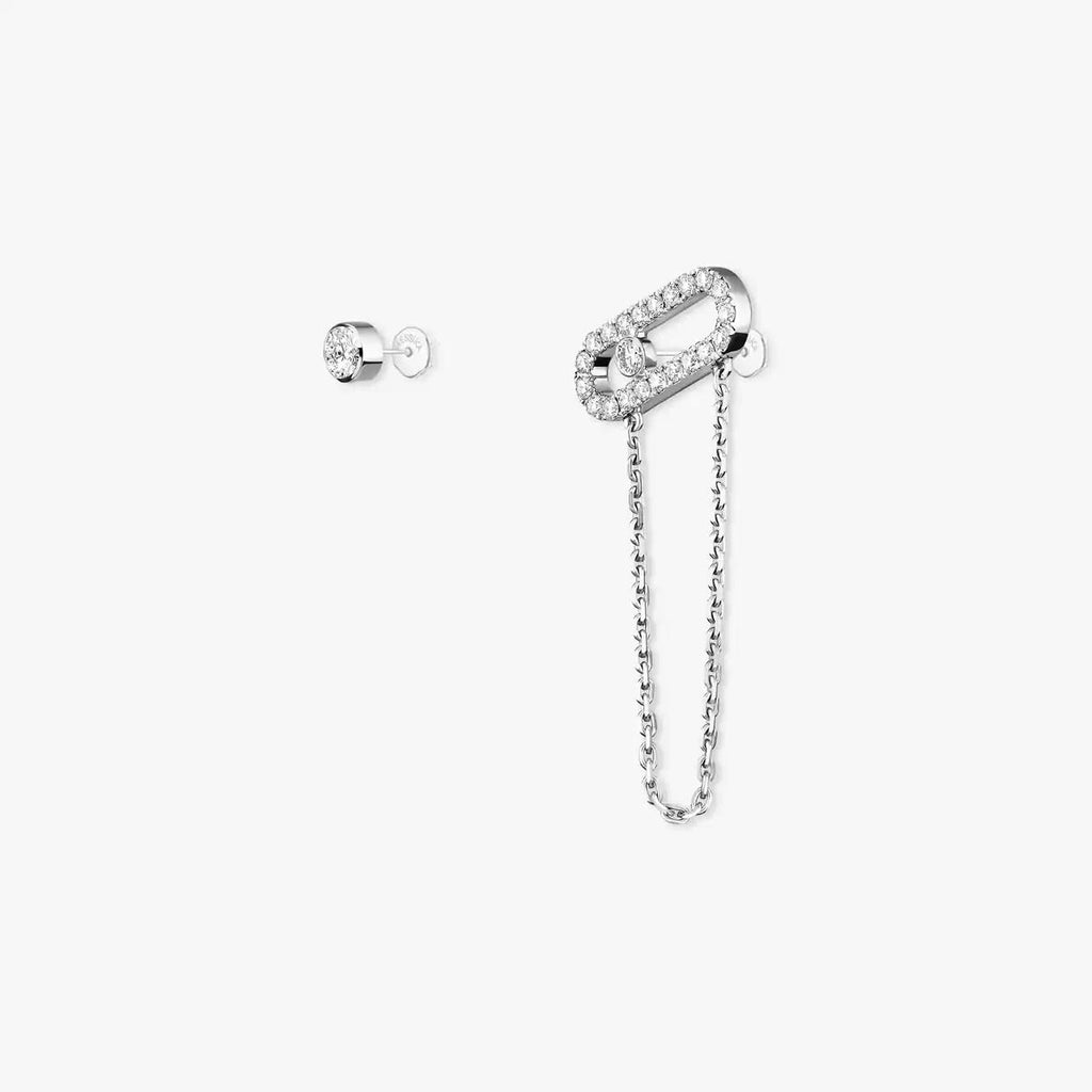 [Loran]MOVE UNO ALL DIAMOND STUD EARRINGS
