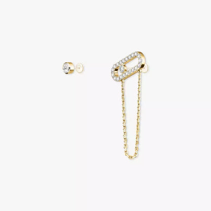 [Loran]MOVE UNO ALL DIAMOND STUD EARRINGS