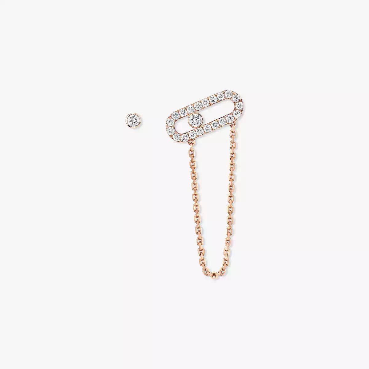 [Loran]MOVE UNO ALL DIAMOND STUD EARRINGS