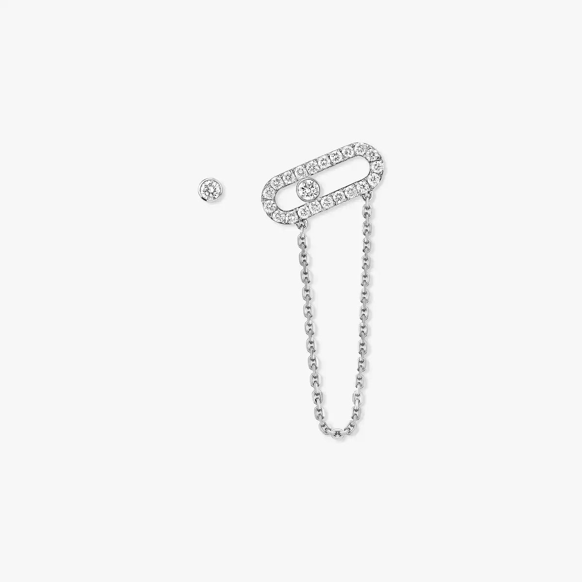 [Loran]MOVE UNO ALL DIAMOND STUD EARRINGS
